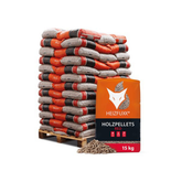 Heizfuxx Holzpellets Red – 975 kg Palette (65 x 15 kg) – Premium-Holzpellets für Pelletöfen, ENplus A1