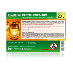 FLAMBIOL® Petroleum Heizöl – 12 × 20 L Kanister – schwefelarm & entaromatisiert