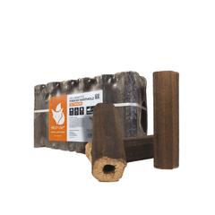 Heizfuxx PiniKay Octagon Hartholzbriketts – 960 kg Palette (96 × 10 kg) – Hochverdichtete Holzbriketts für Kamin & Ofen